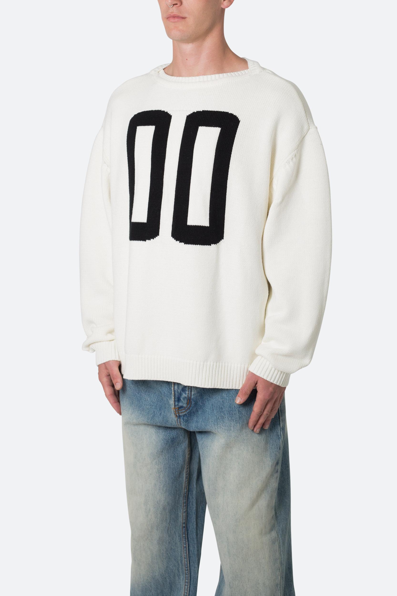 Varsity Knit Sweater - Off White Product Image