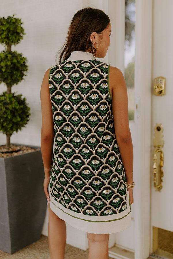 Lively Laughs Floral Mini Dress in Black Product Image