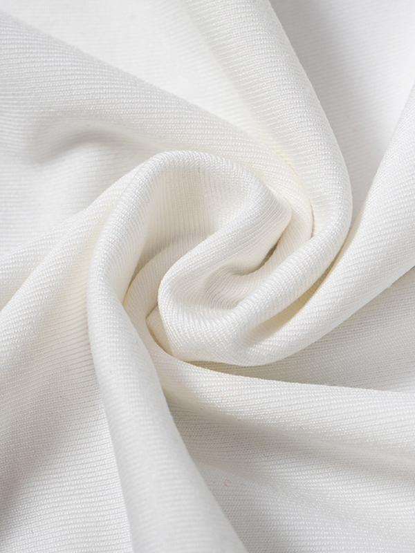 Solid Off Shoulder Ruched Thumb Hole Mini Dress Product Image