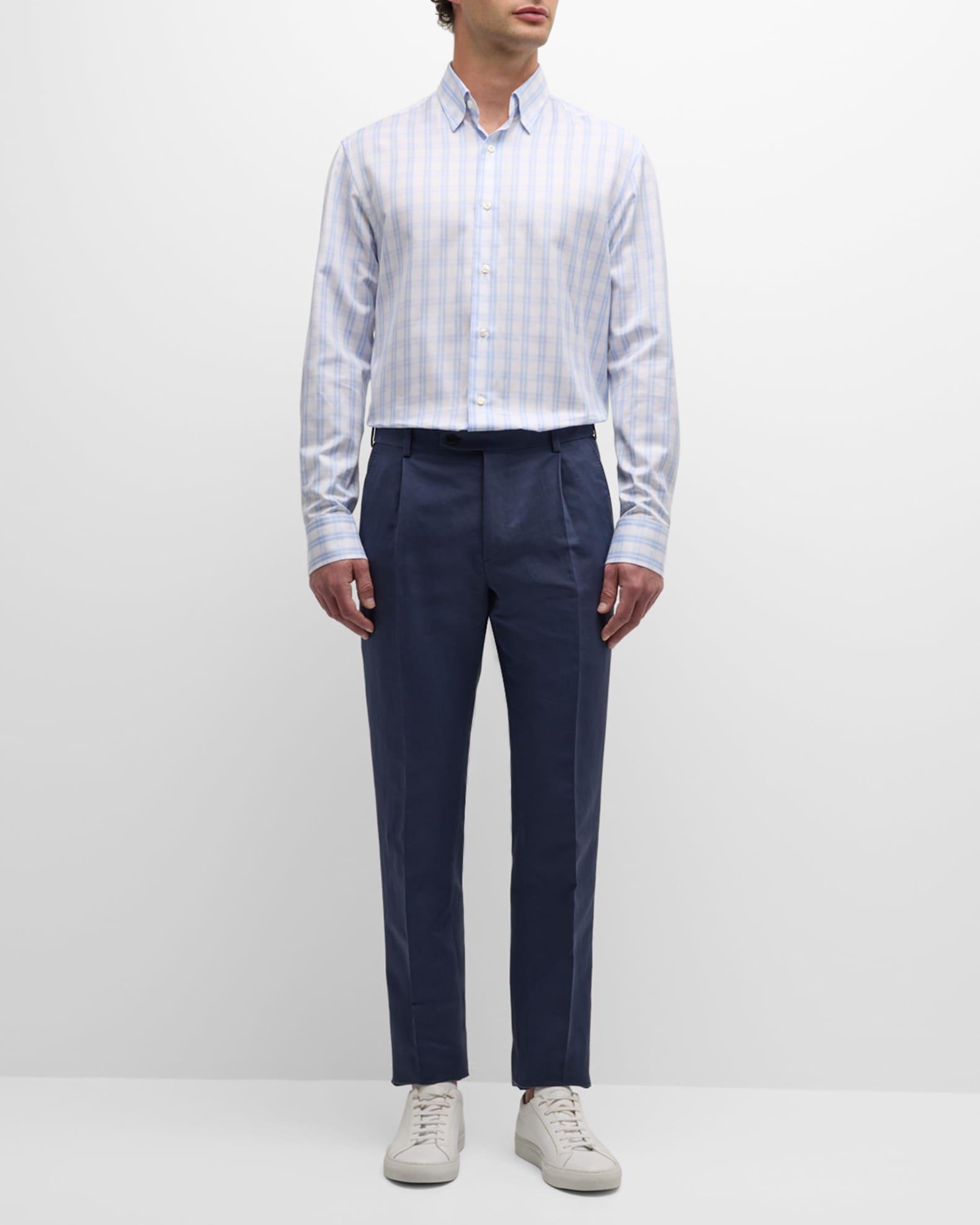 Men's Journey Slim Linen Trousers Product Image