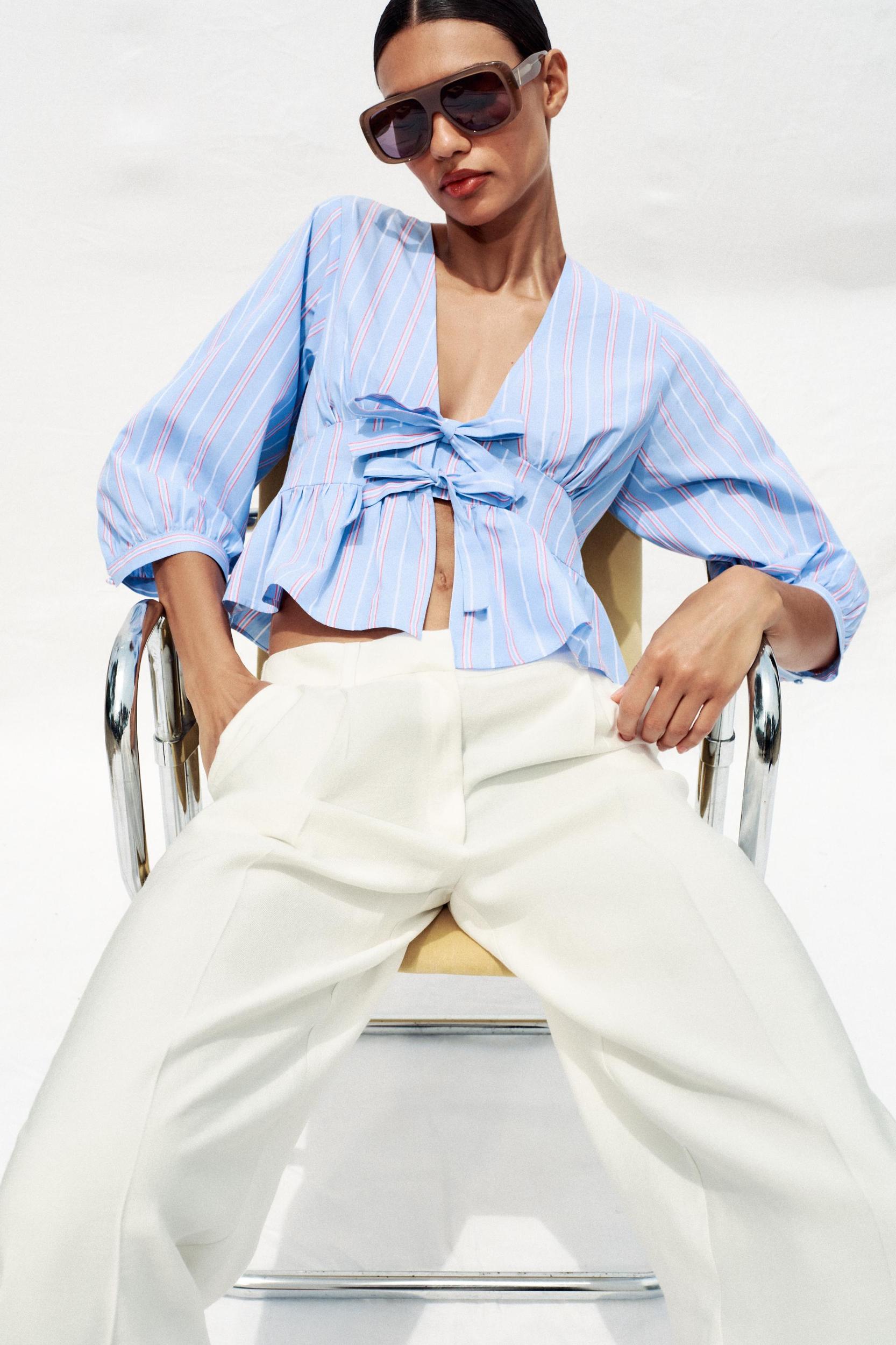 STRIPED TIE SHIRT Product Image