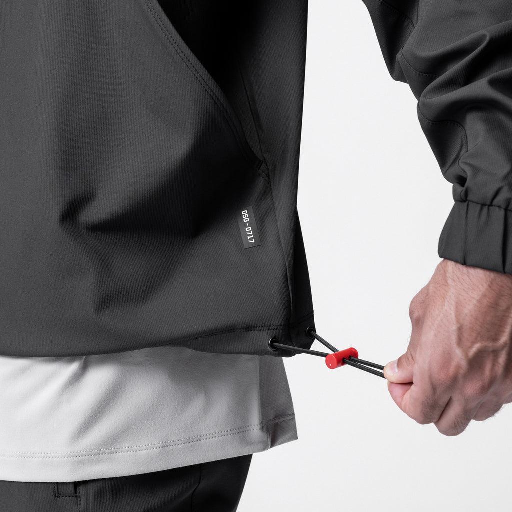 0874. Tech-Terry™ Zip Pocket Hoodie - Black/Black "Brush Wings/ASRV" Product Image