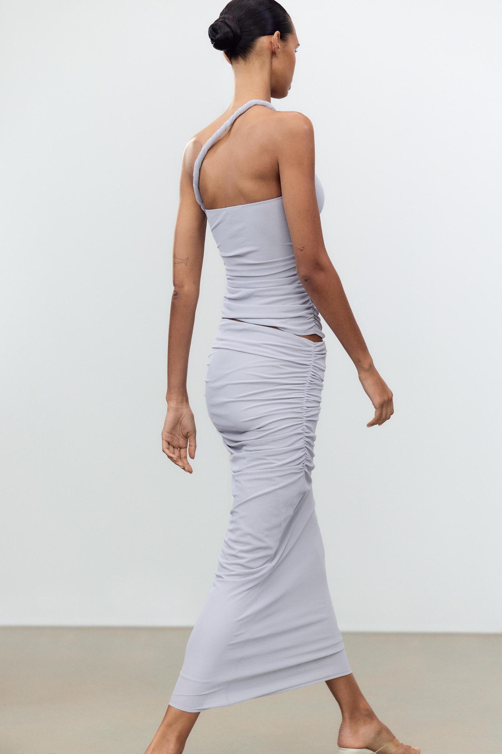 ASYMMETRIC HALTER TOP Product Image