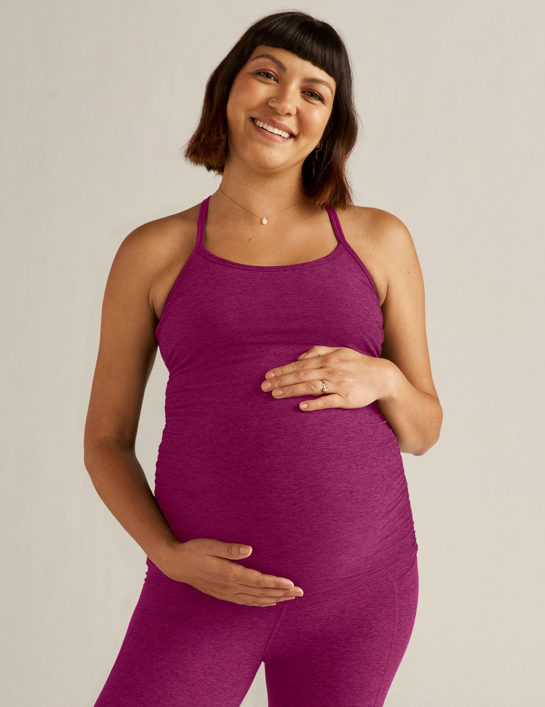 Spacedye Keep Your Cool Maternity Slim Racerback Tank Product Image