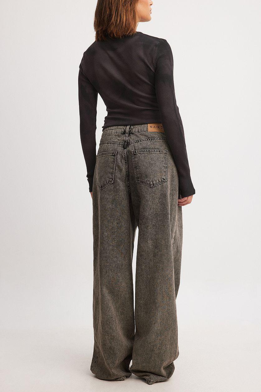 Loose Low Waist Long Jeans Product Image