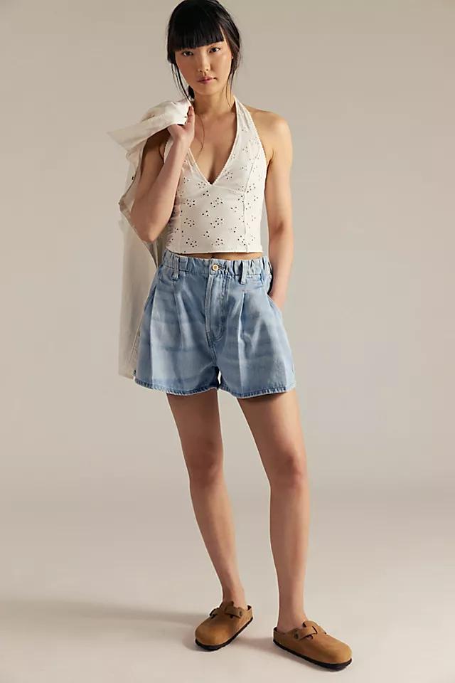 We The Free Clark Pleated Denim Shorts Product Image