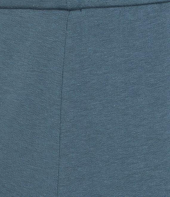 Eileen Fisher Organic Cotton Blend Coordinating Brushed Terry Pull-On Ankle Straight Leg Pants Product Image