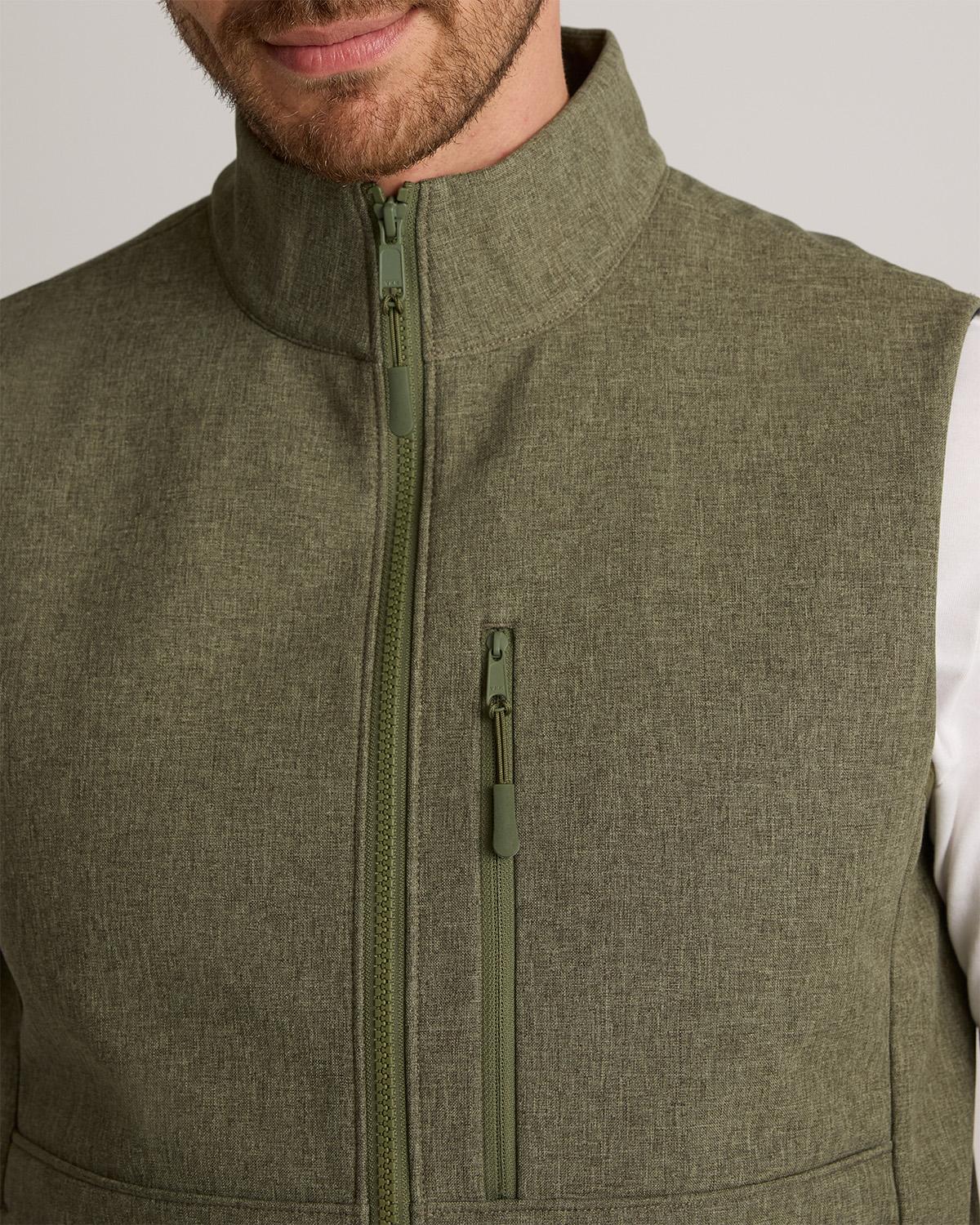 Quince | Men's Softshell Fleece-Lined Full-Zip Vest Recycled Polyester Product Image