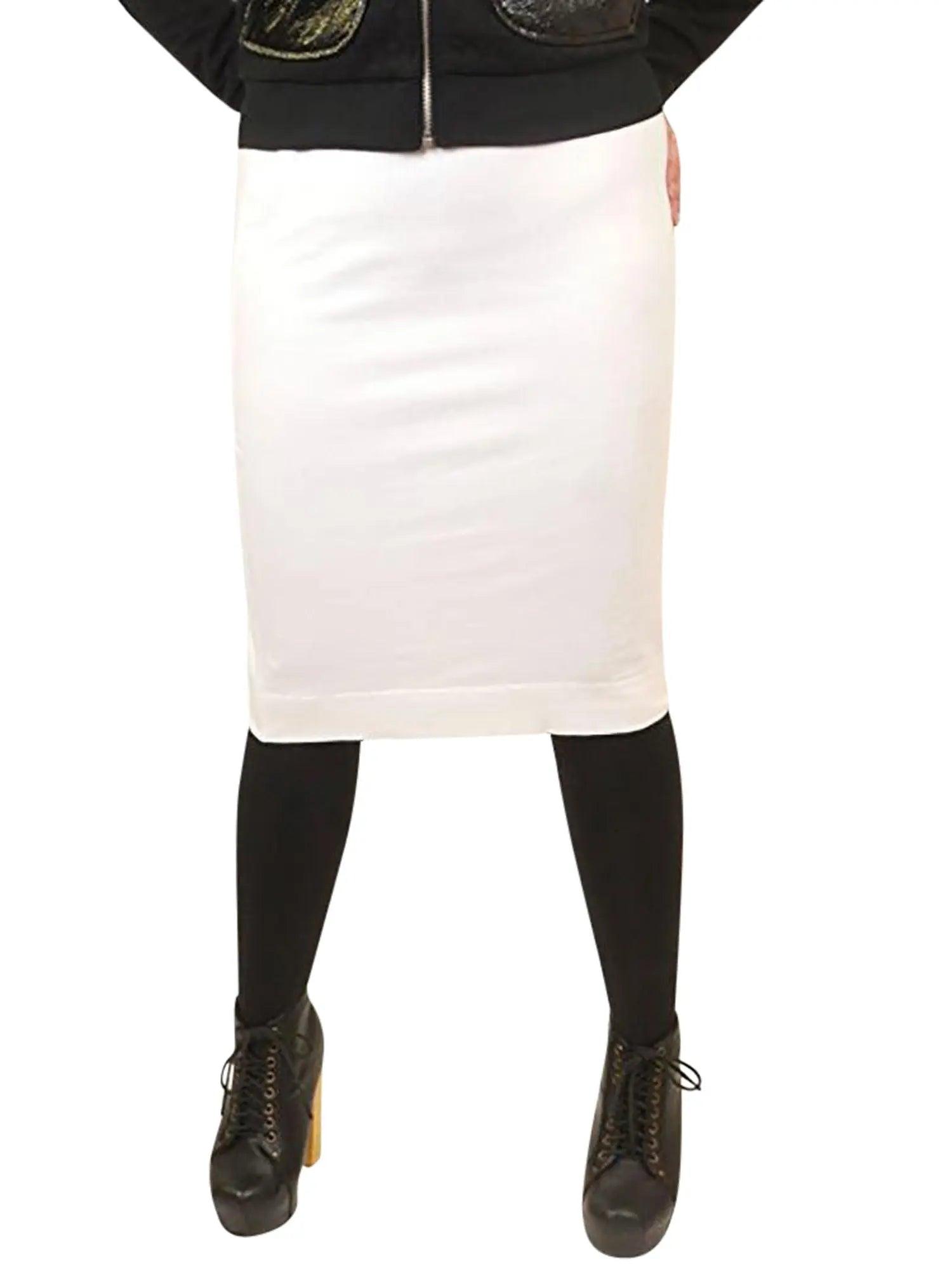 Hard Tail Wide Cut Cotton Pencil Skirt W-525 Product Image