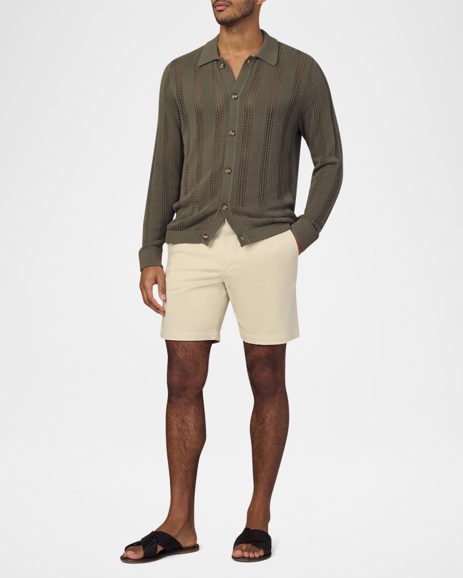 Men's Summer Crochet Cardigan Product Image