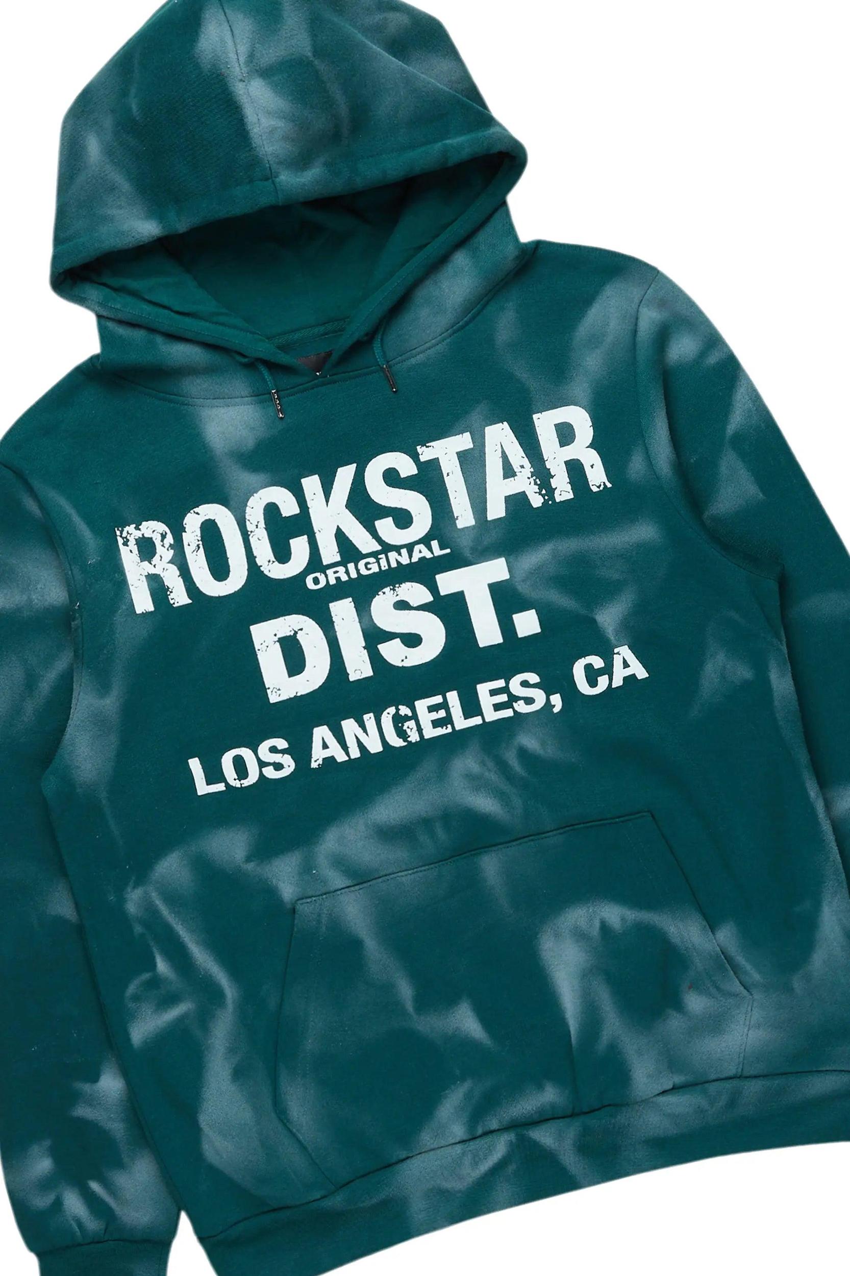 Nelly Dark Green Hoodie Stacked Flare Track Set Male Product Image