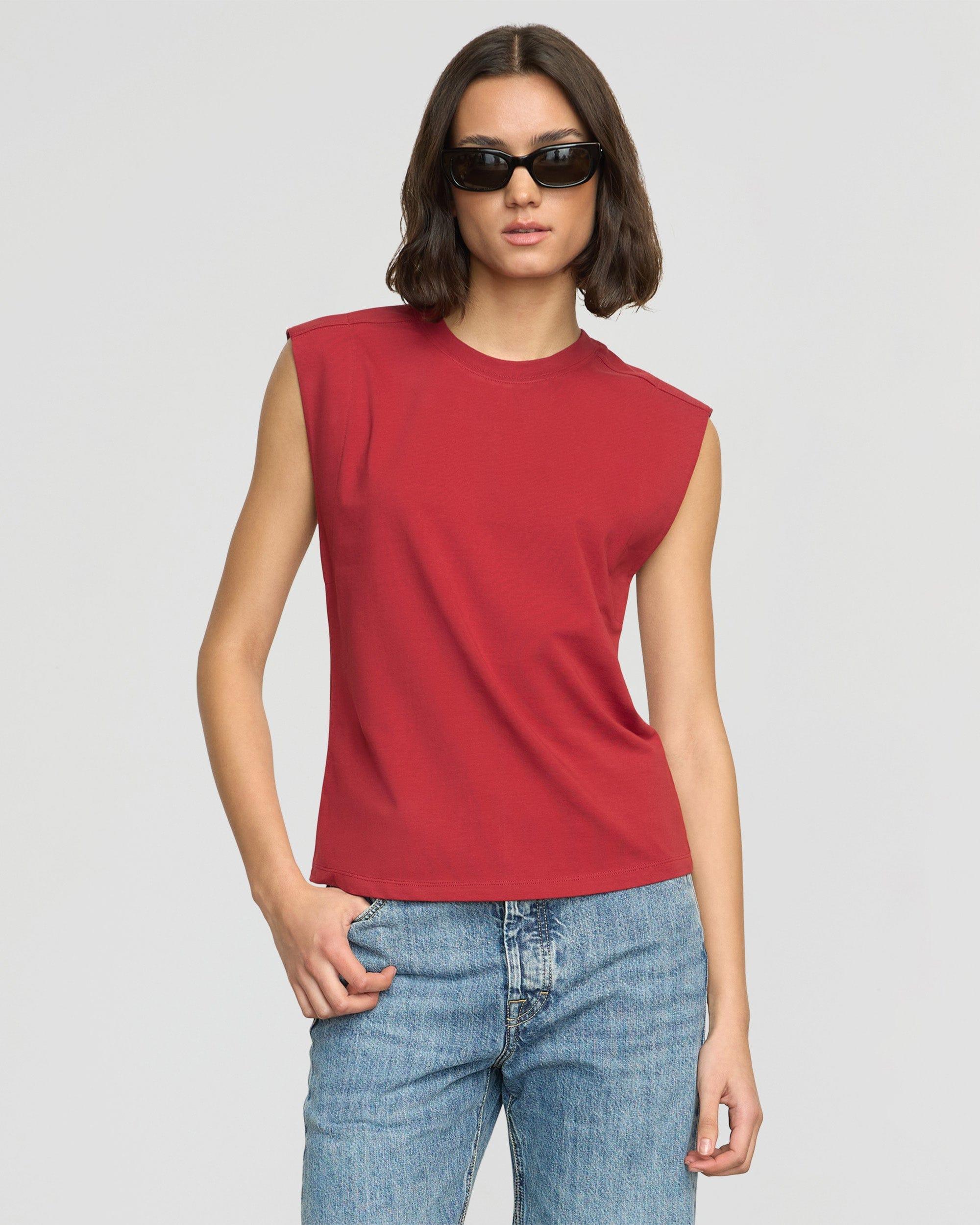 Nana Organic Cotton Structured-Shoulder Tee Product Image