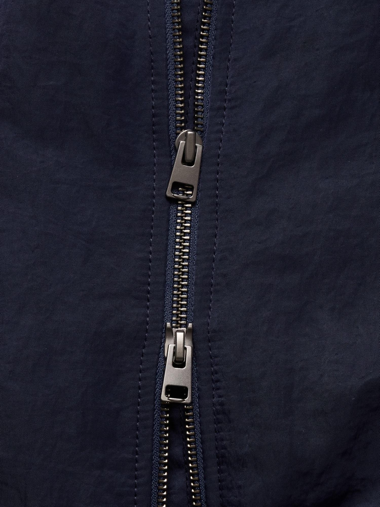 Water-Resistant Cropped Bomber Jacket Product Image