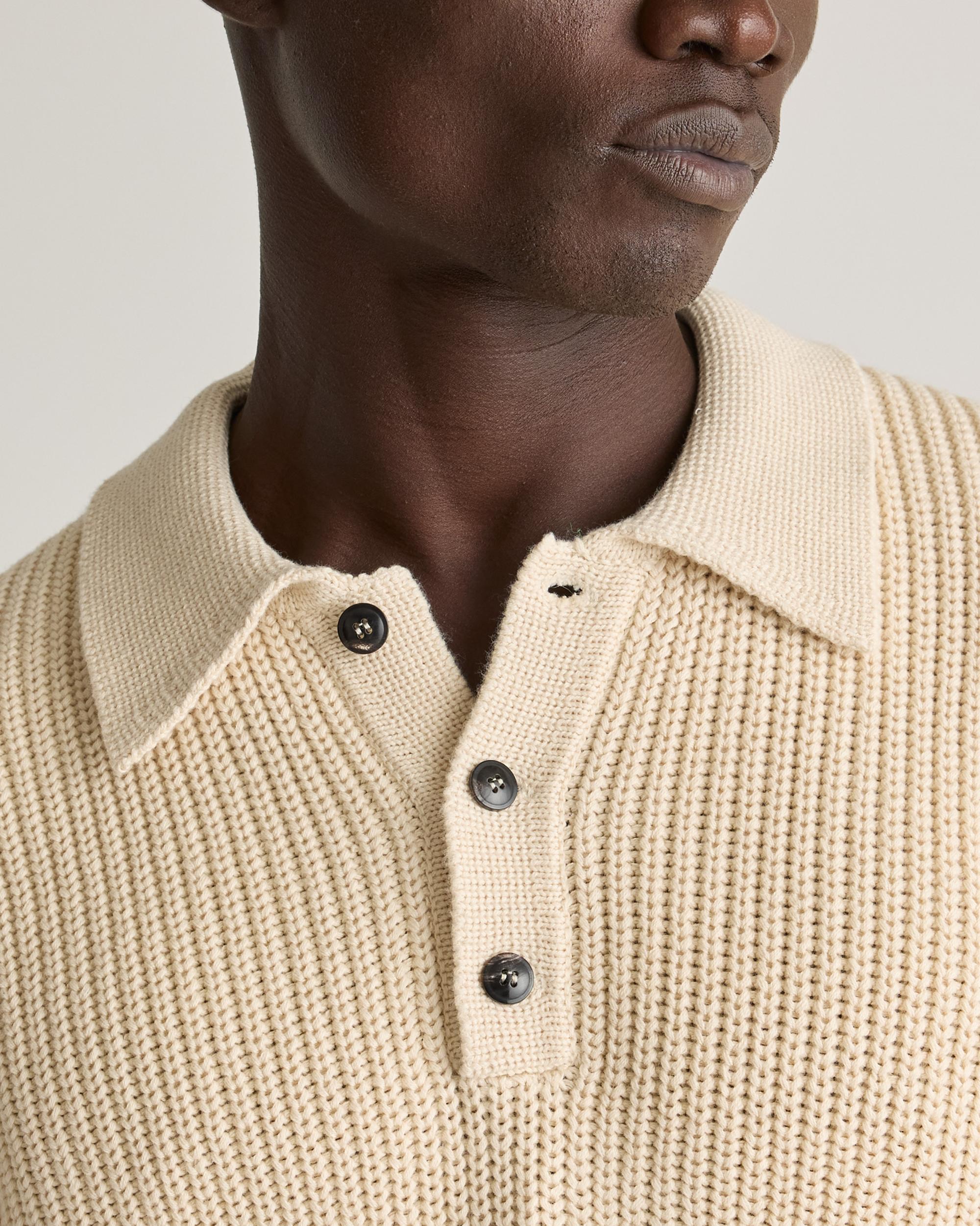 Quince | Men's Fisherman Polo Sweater Organic Cotton Product Image