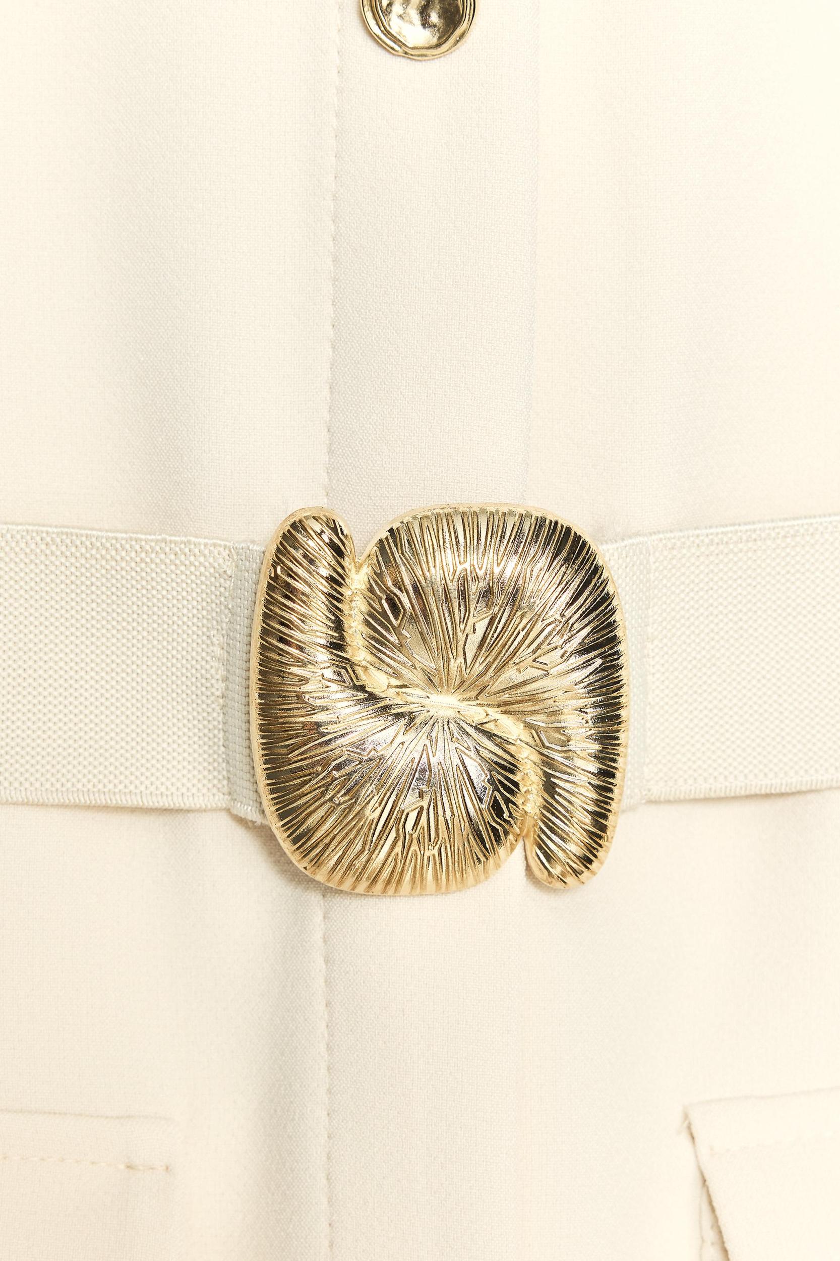 BELTED CREPE MIDI DRESS Product Image