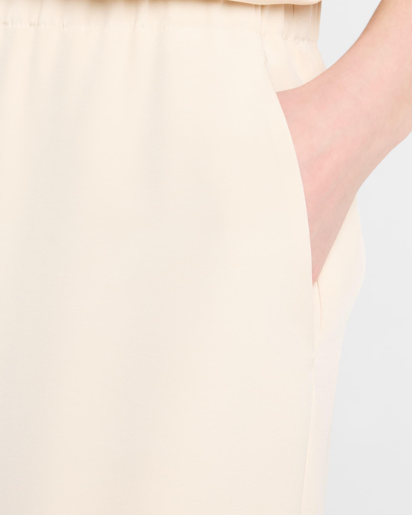 Perry Wide-Leg Stretch Silk Pants Product Image