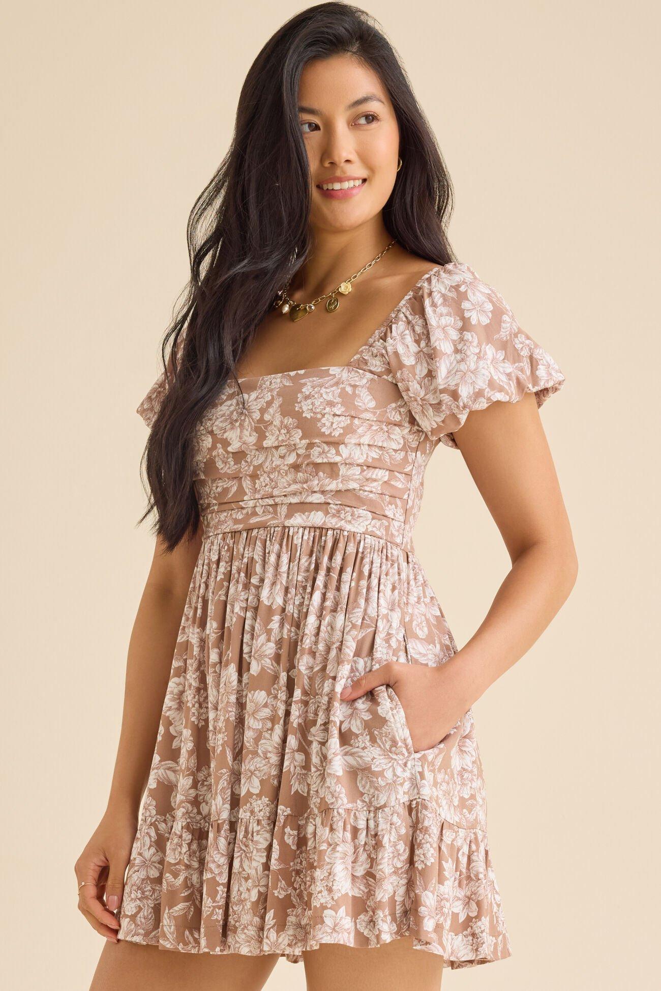 Collie Floral Mini Dress Product Image