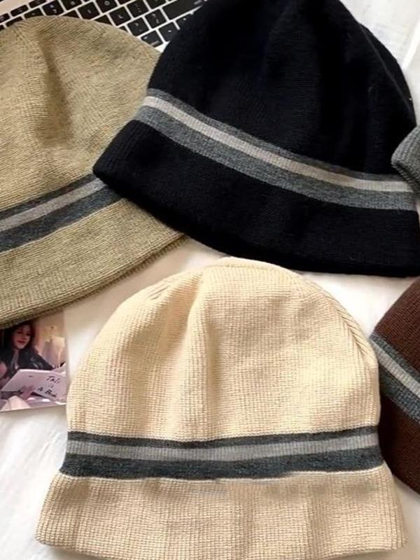 Striped Knitted Hats Product Image