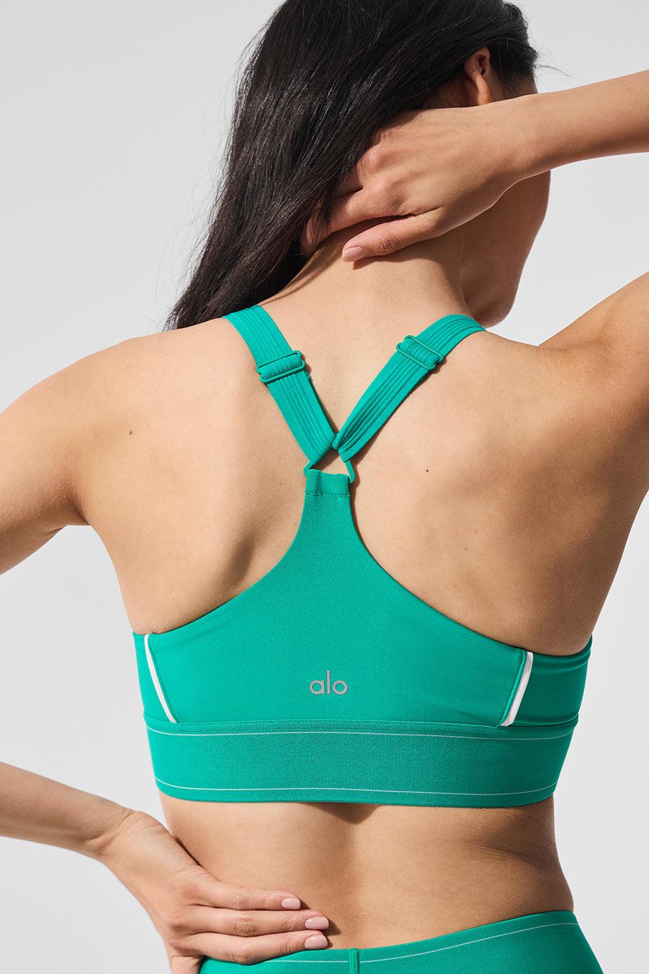 Airlift Suit Up Bra - Spruce Green/White Product Image