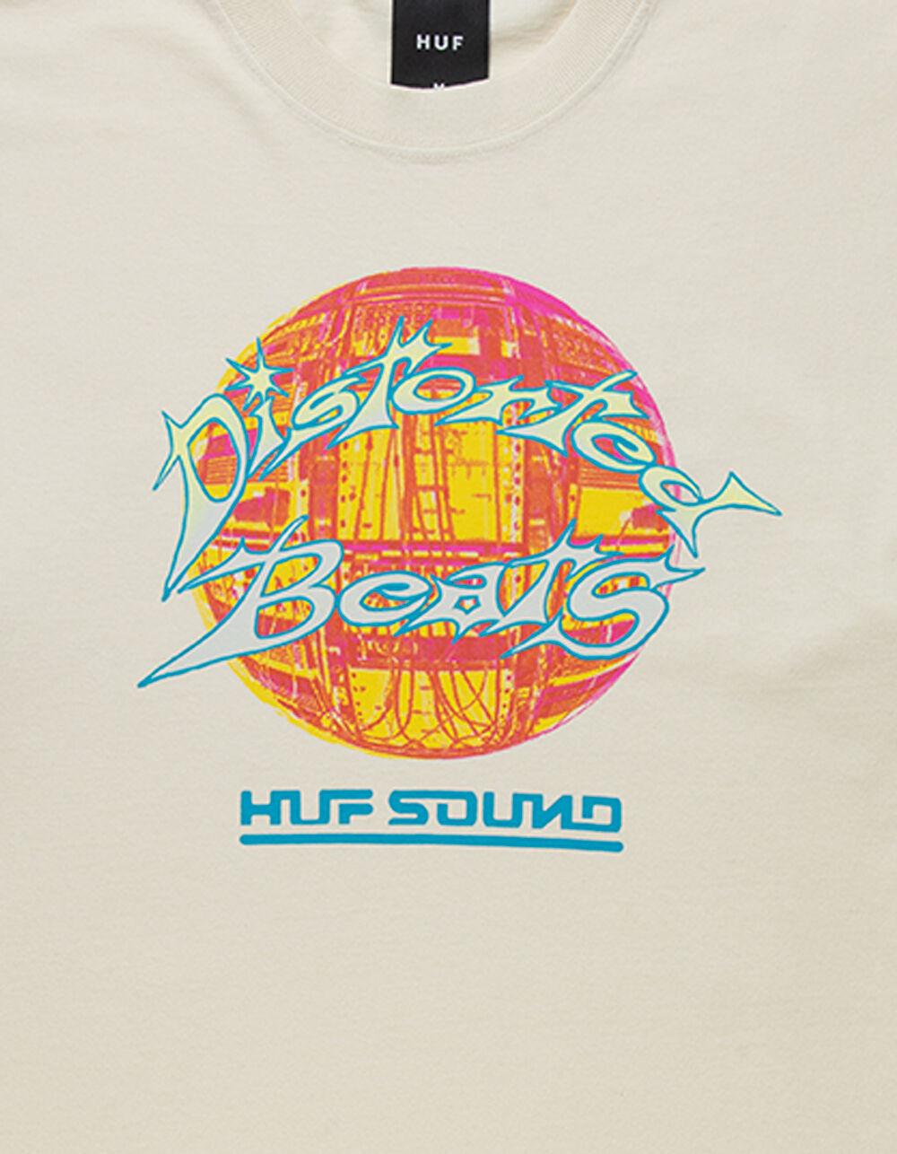 HUF Distorted Mens Tee - OFF WHITE Product Image