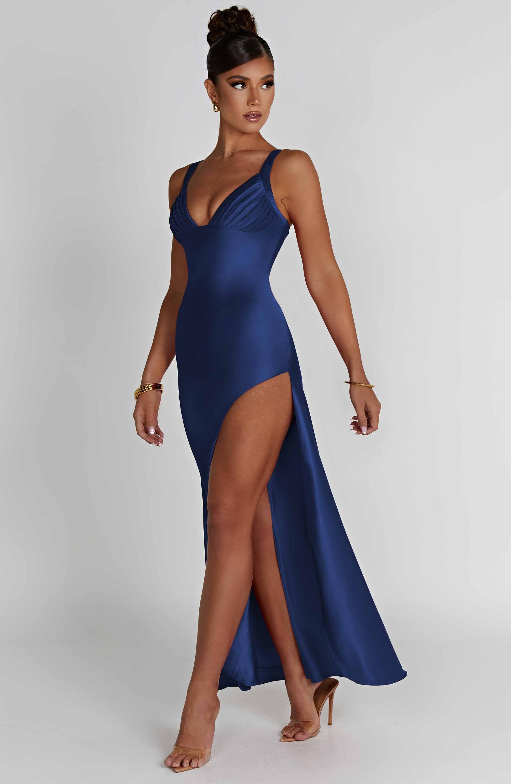 Hayley Maxi Dress - Navy Product Image