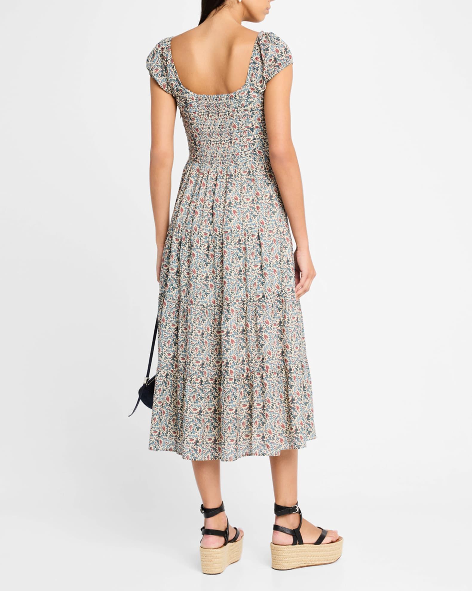 Marchella Printed Short-Sleeve Midi Dress Product Image
