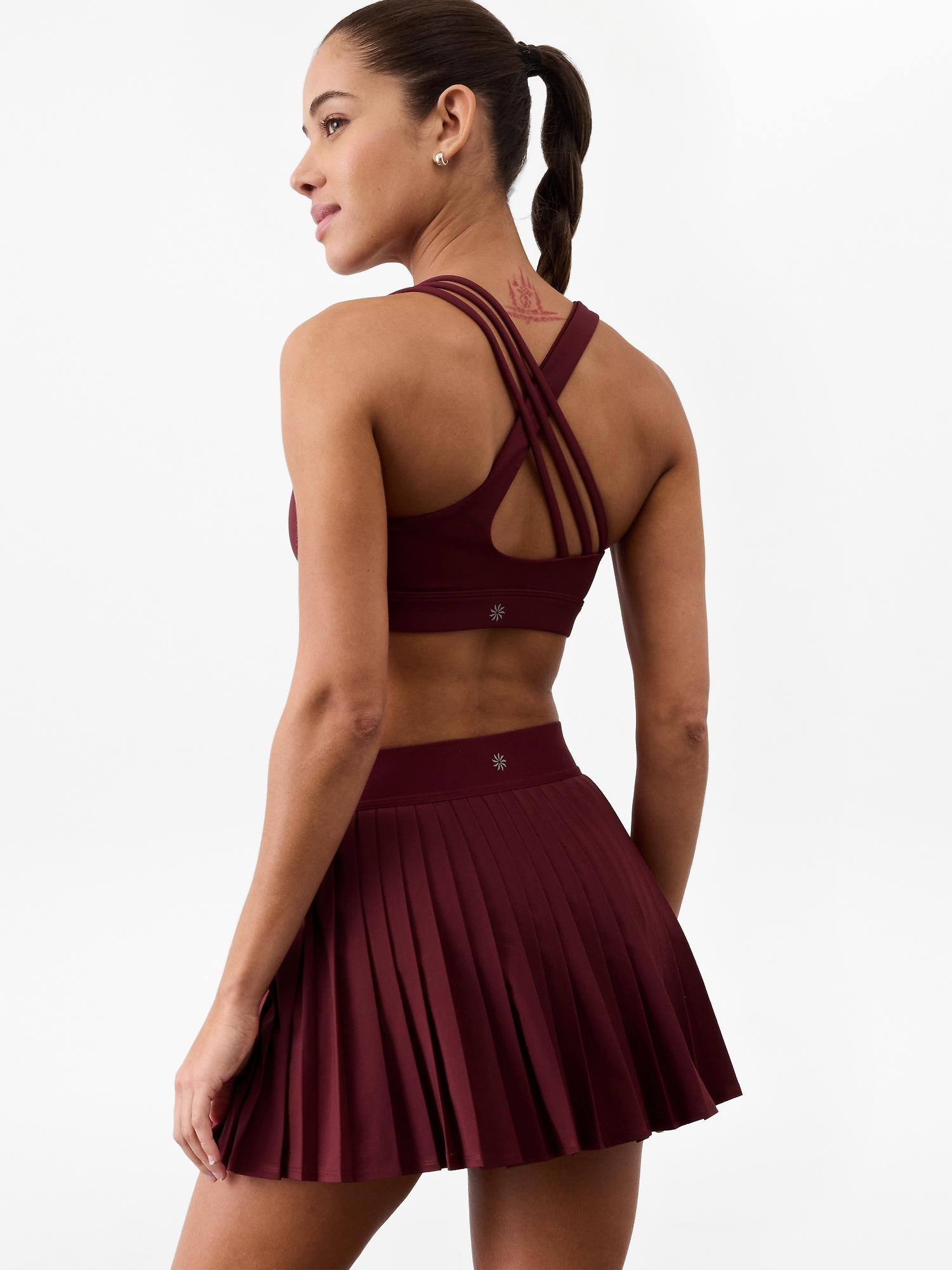 Match Point High Rise Pleated Lasercut 13 1/2" Skort Product Image