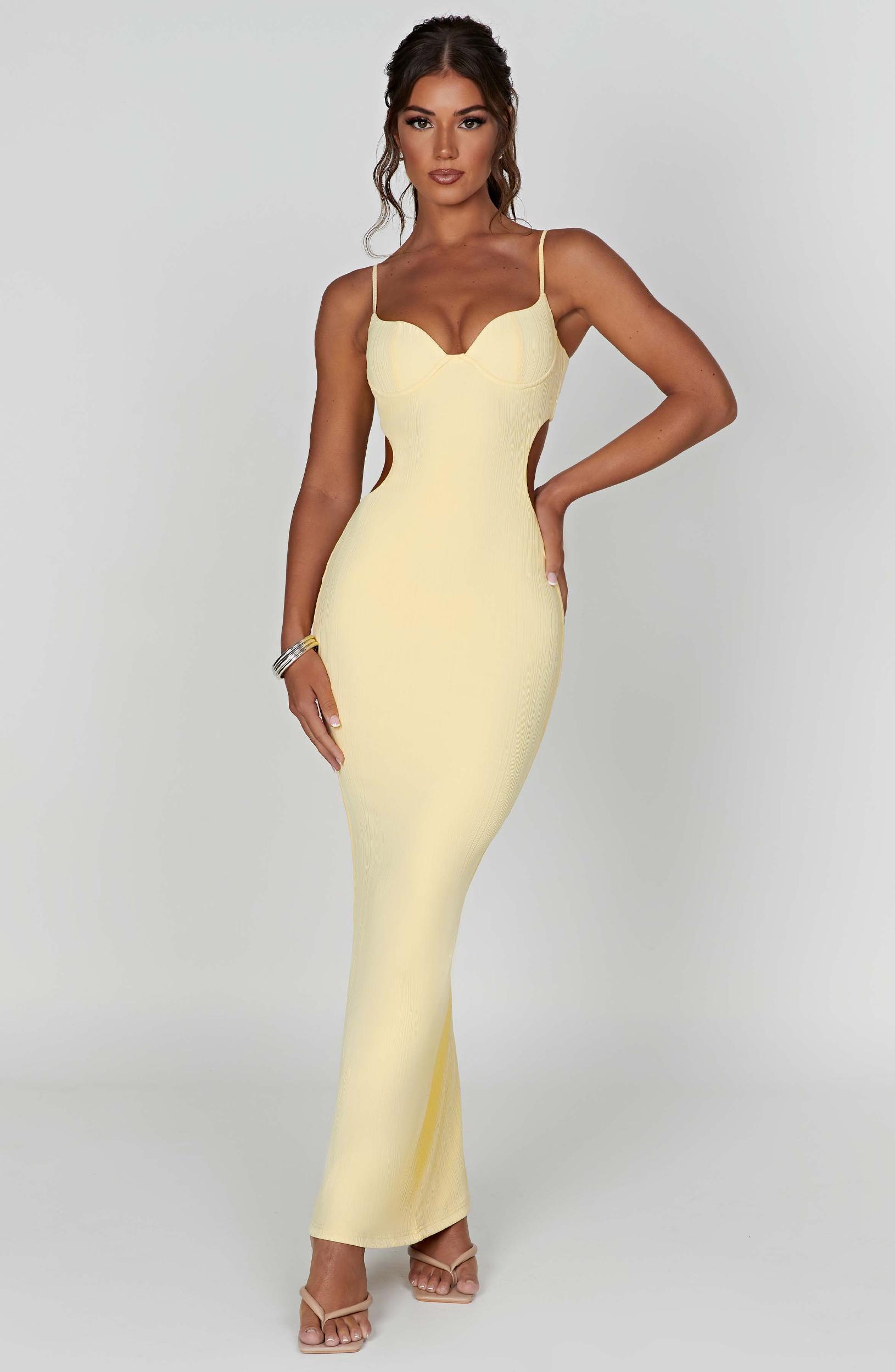 Celine Maxi Dress - Lemon Product Image