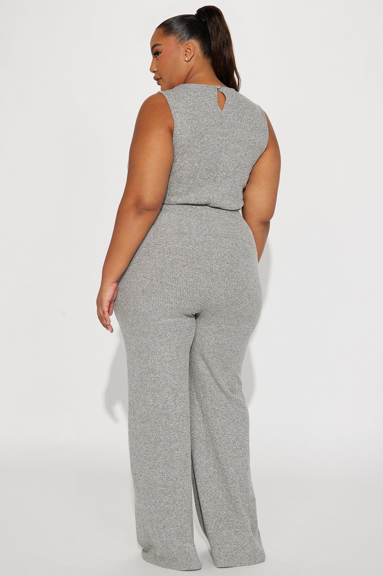 Express Your Style Jumpsuit  - Heather Grey Product Image