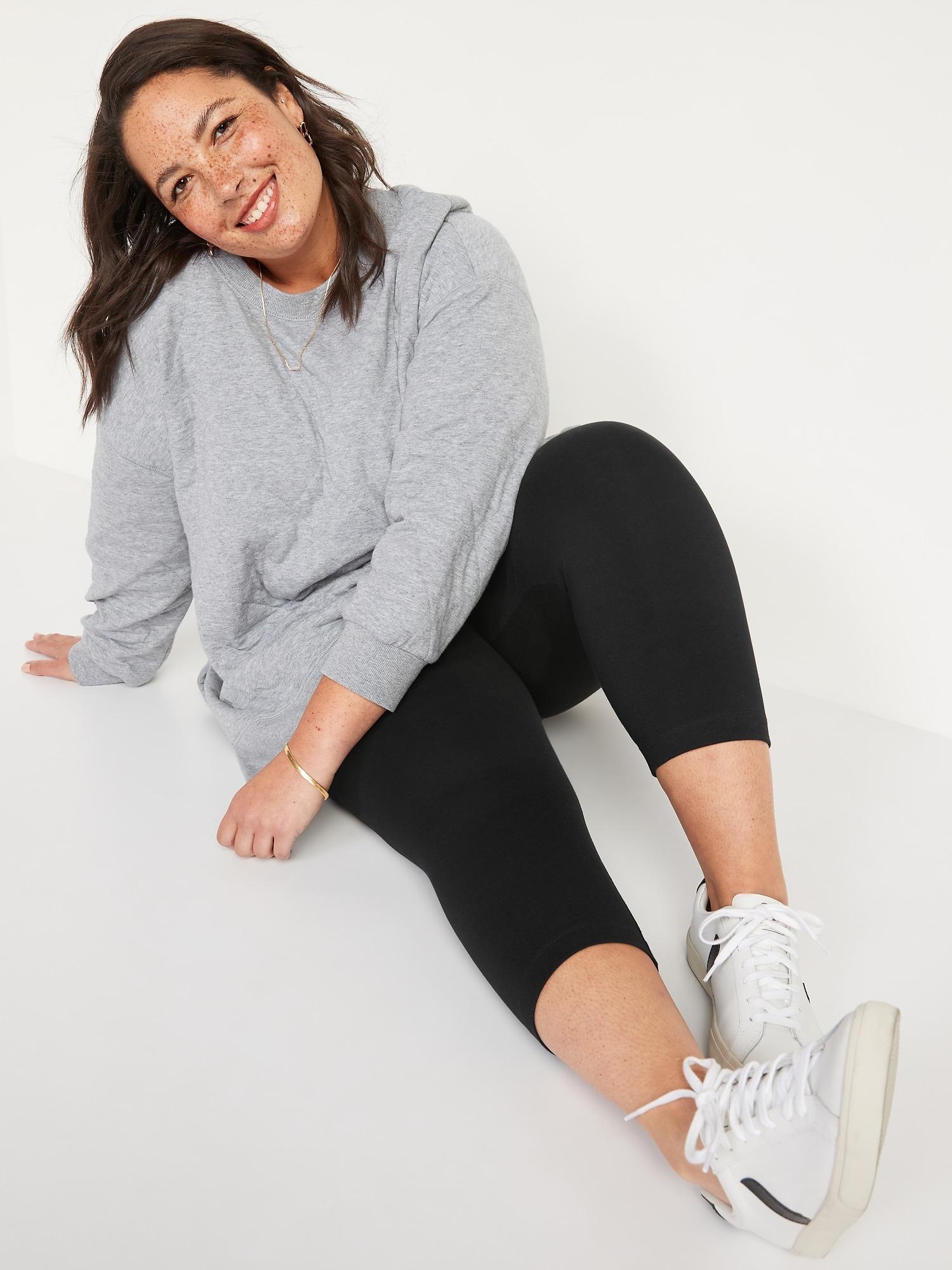 High-Waisted Fashion Layering Cropped Legging Product Image