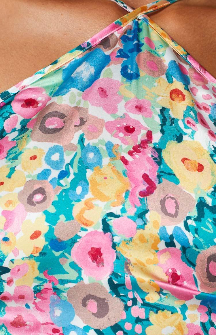 Spring Bouquet Floral Halter Top Product Image