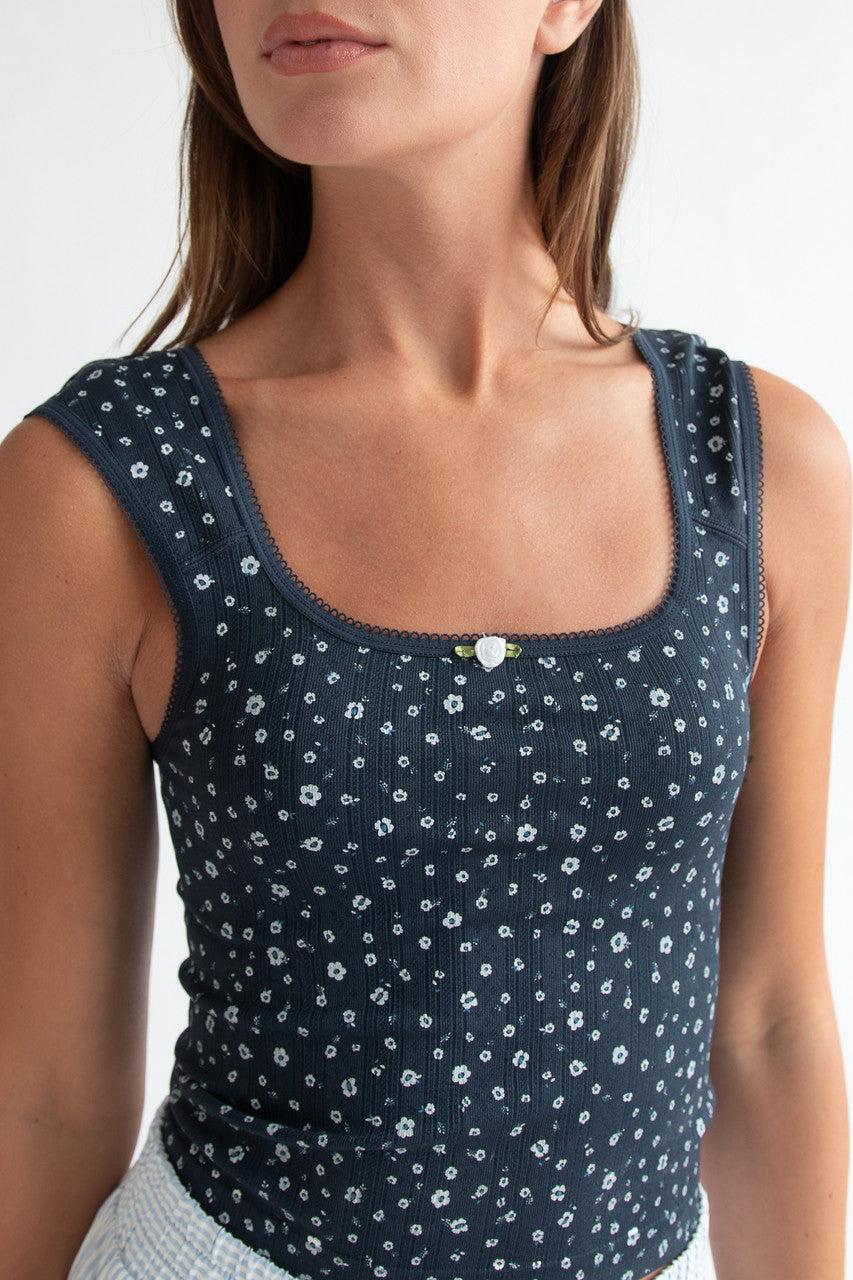 Ditsy Floral Seamless Tank Top Product Image