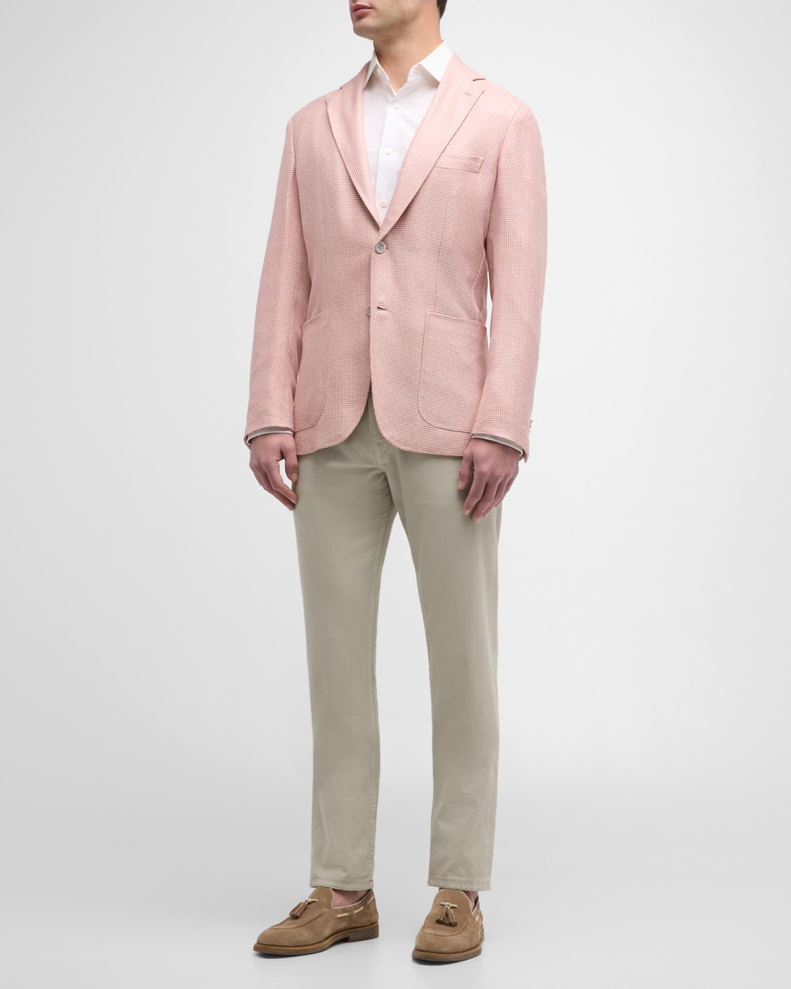 Men's Silk-Wool Houndstooth Sport Coat Product Image