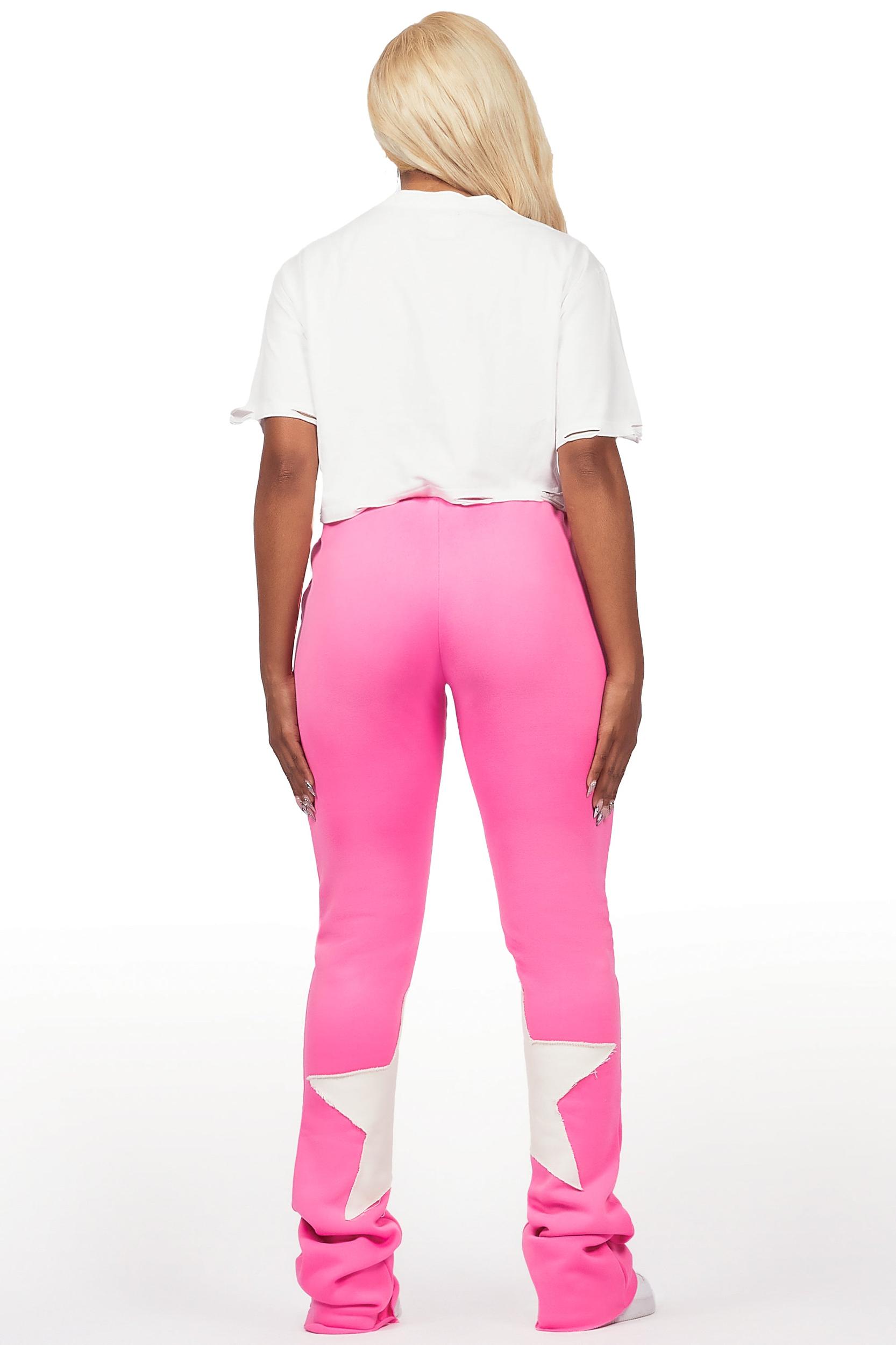 Delgera White/Pink T-Shirt Trackset Female Product Image