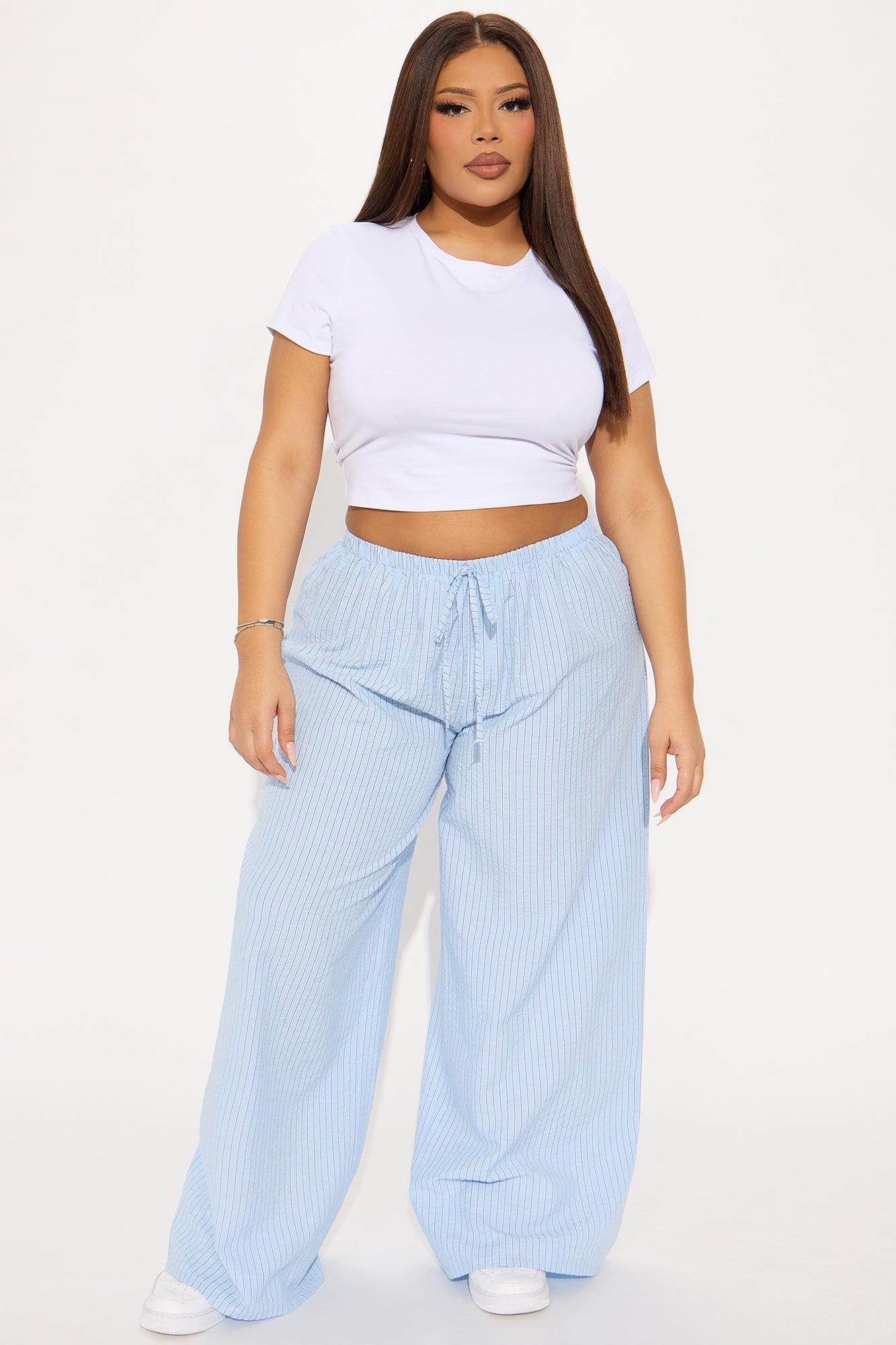 Tina Striped Pant - Blue Product Image