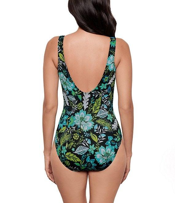 Miraclesuit Florica Crossover V-Neck Surplice One Piece Swimsuit Product Image