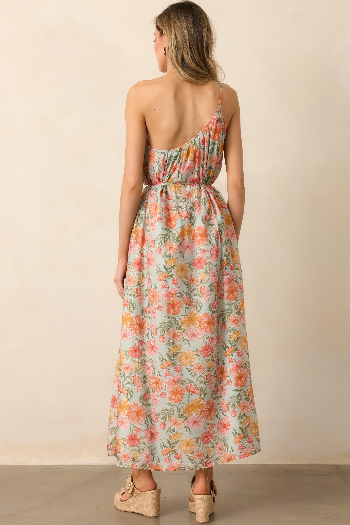 MINKPINK Lorelei Coral Maxi Dress Product Image