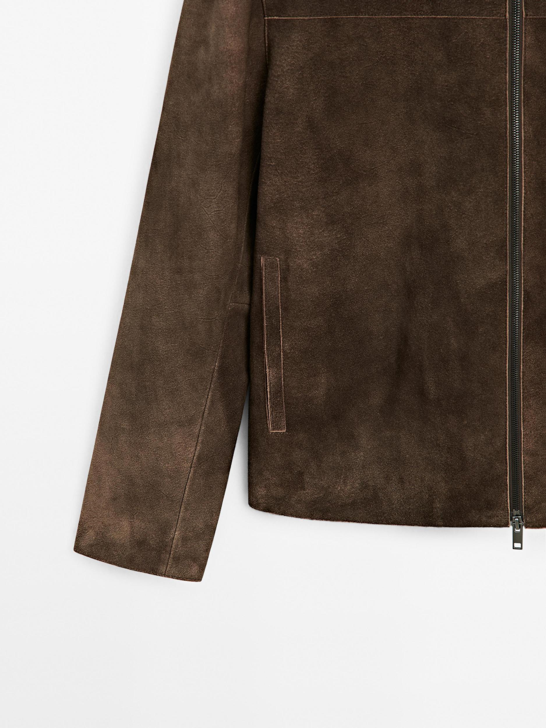 Suede goatskin jacket Product Image