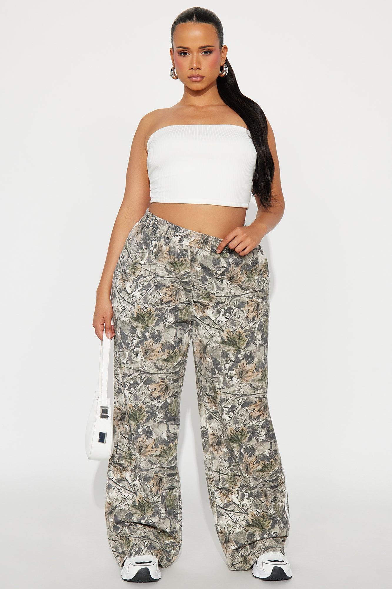 Not In Sight Camo Wide Leg Pant - Camouflage Product Image