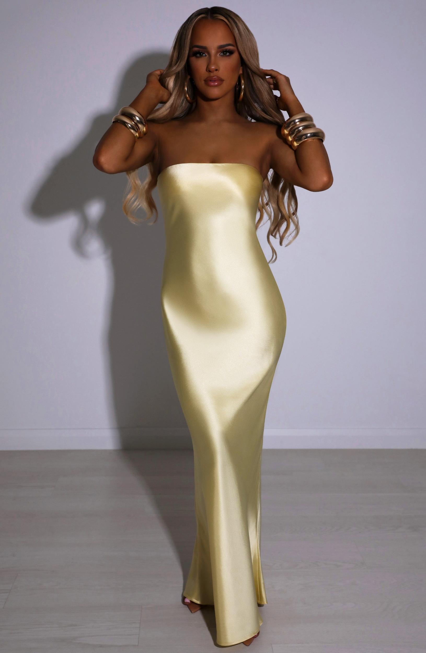 Rheanna Maxi Dress - Lemon Product Image