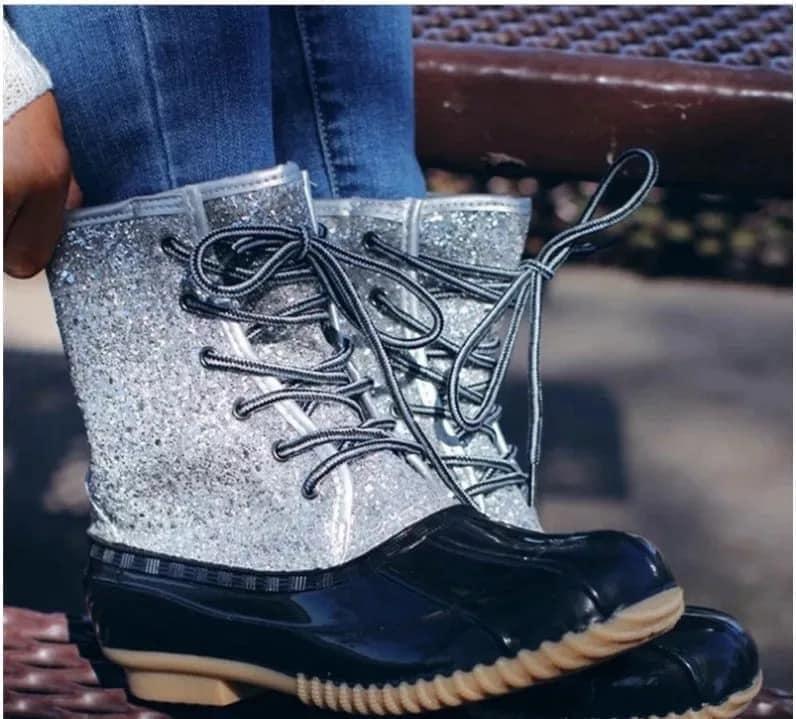 11120   Lace-Up & Slip-On Duck Boots Product Image