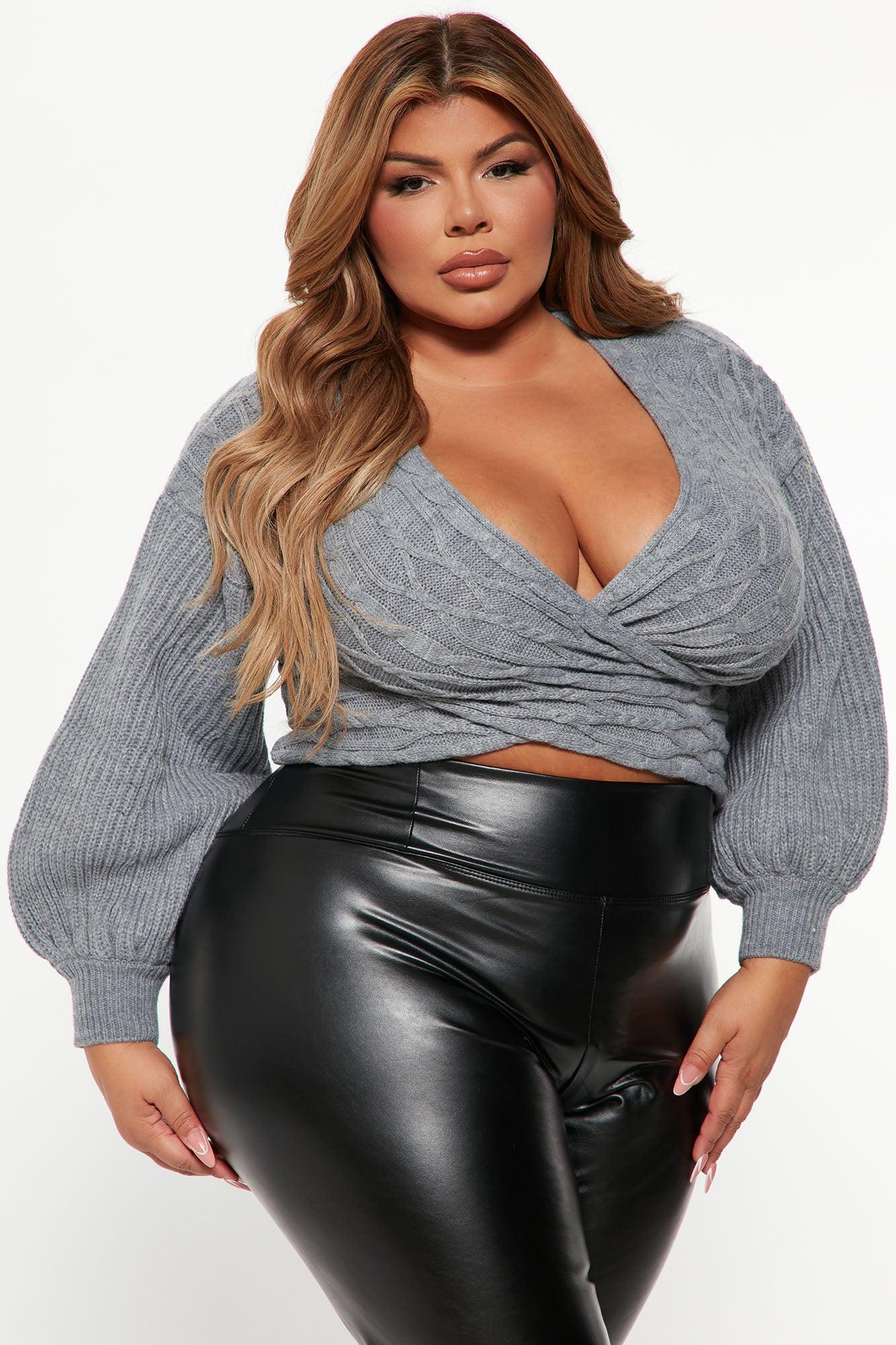 Keep It Chic Sweater - Grey Female Product Image