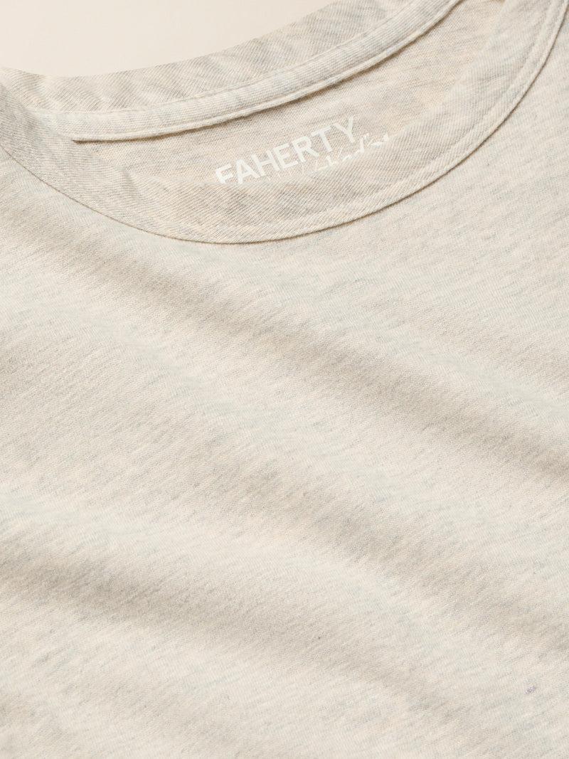 Sunwashed Regenerative Cotton Essential Tee - Island Dune Heather Product Image