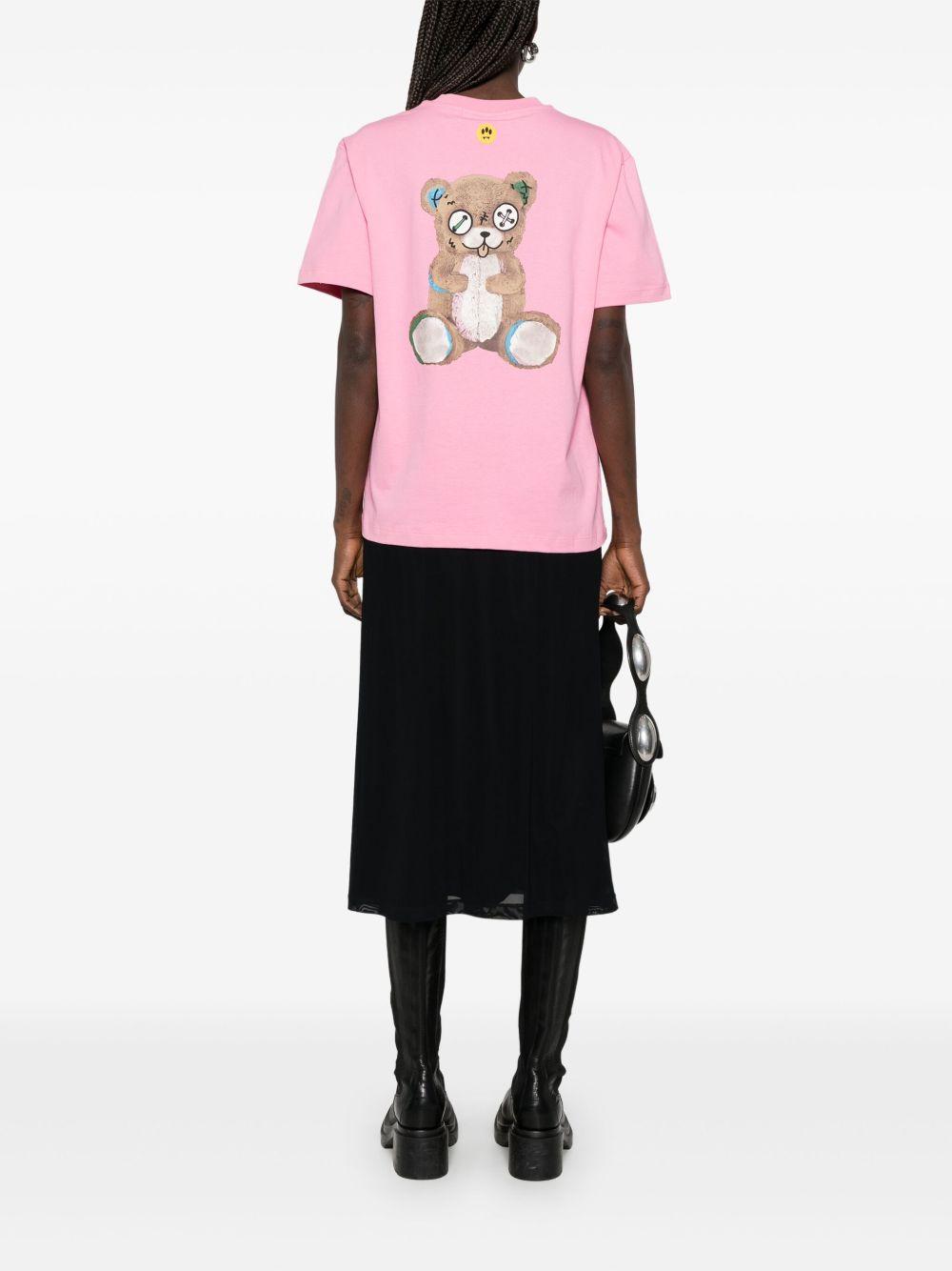 teddy bear-print T-shirt Product Image