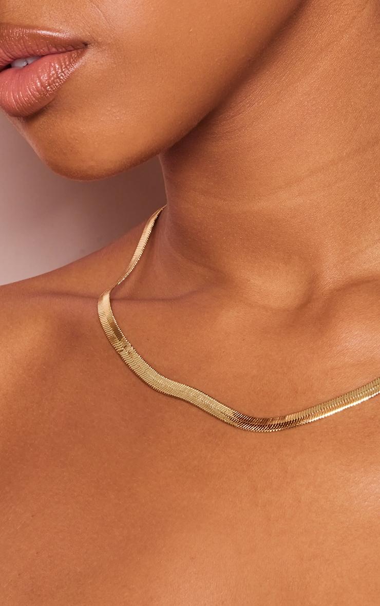Gold Plated Snake Necklace Product Image