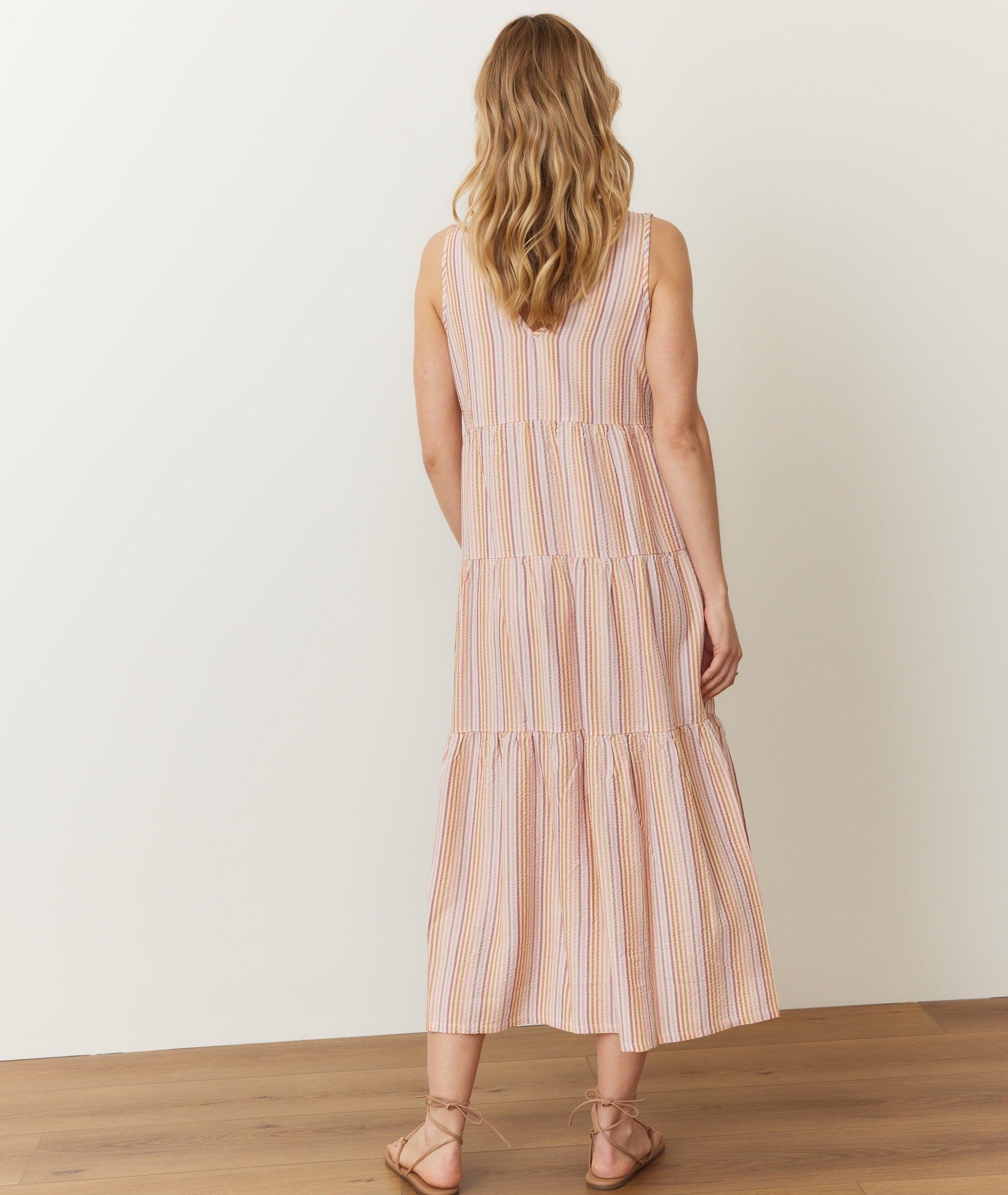 Corinne Seersucker Maxi Dress Product Image