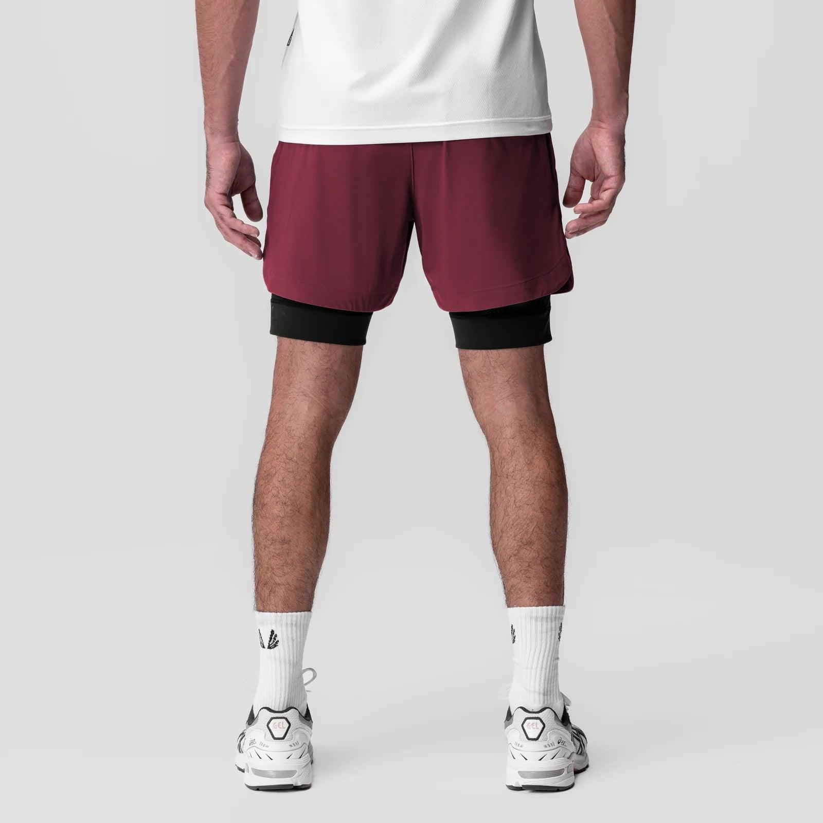 0865. Tetra-Lite® 5" Liner Short - Crimson "Wings"/Black Product Image