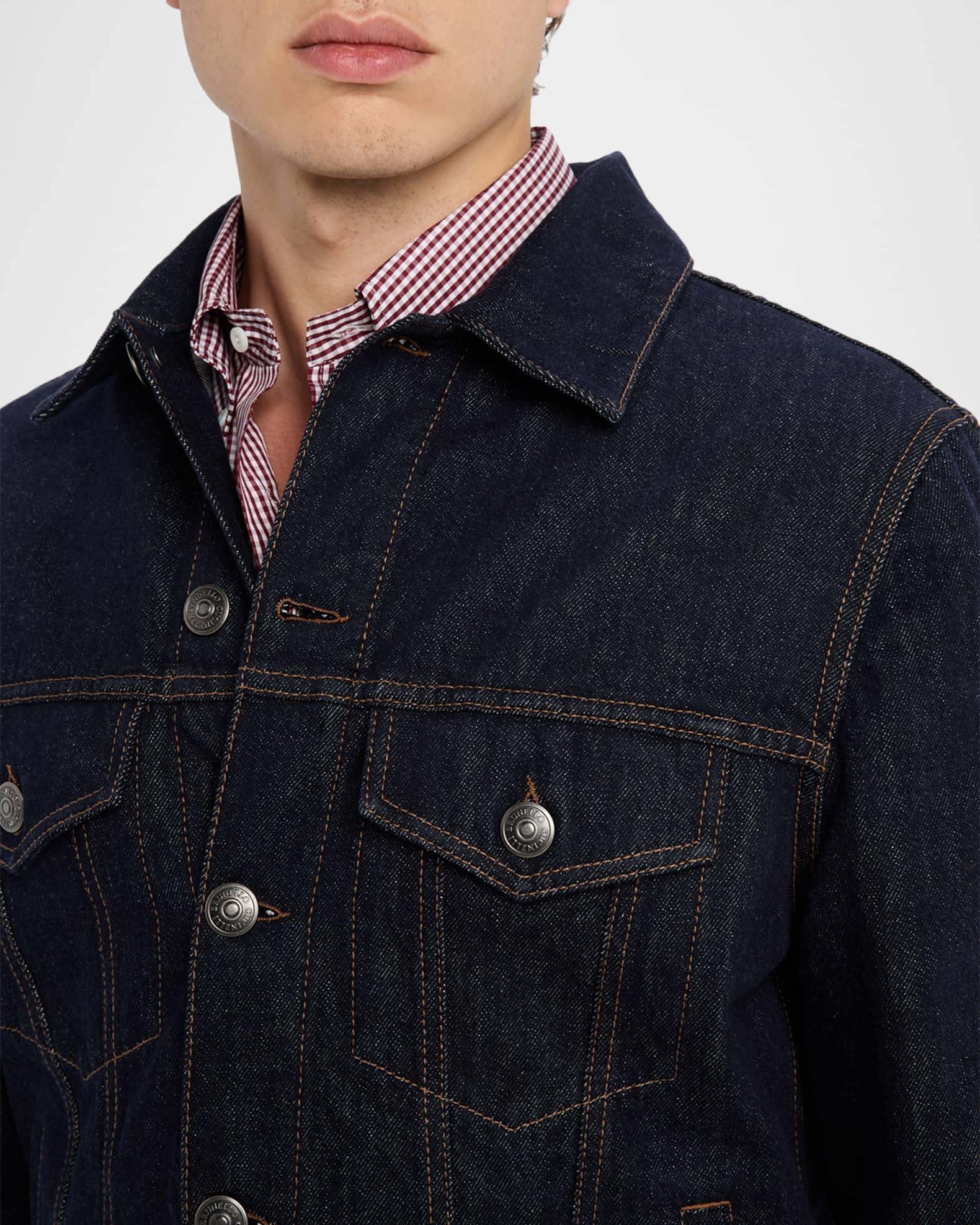 Men's Italian Selvedge Denim Jacket Product Image