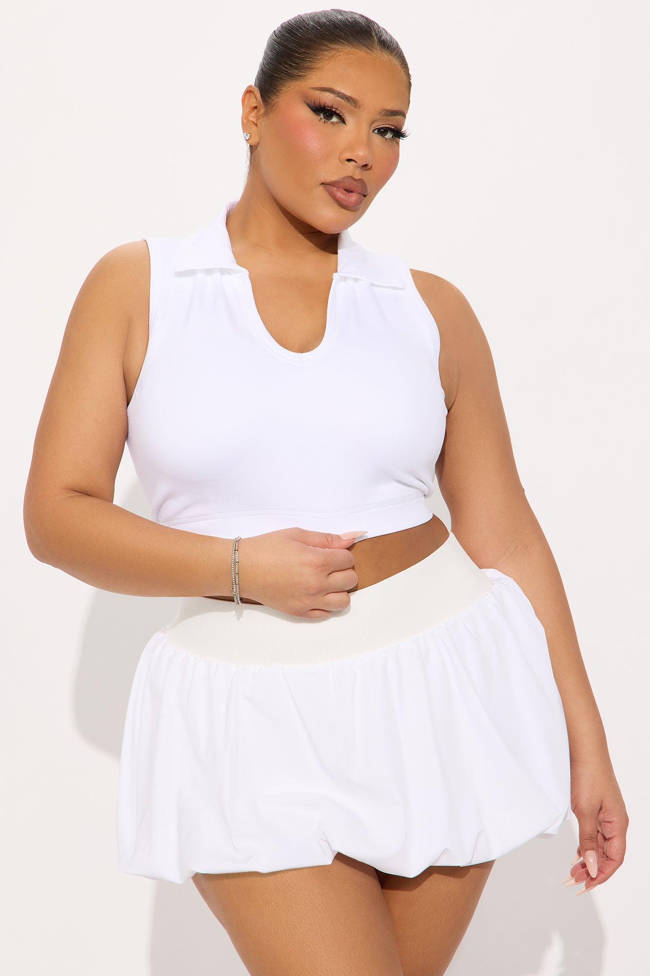 Social Sport Flex Seamless Sports Bra - White Product Image