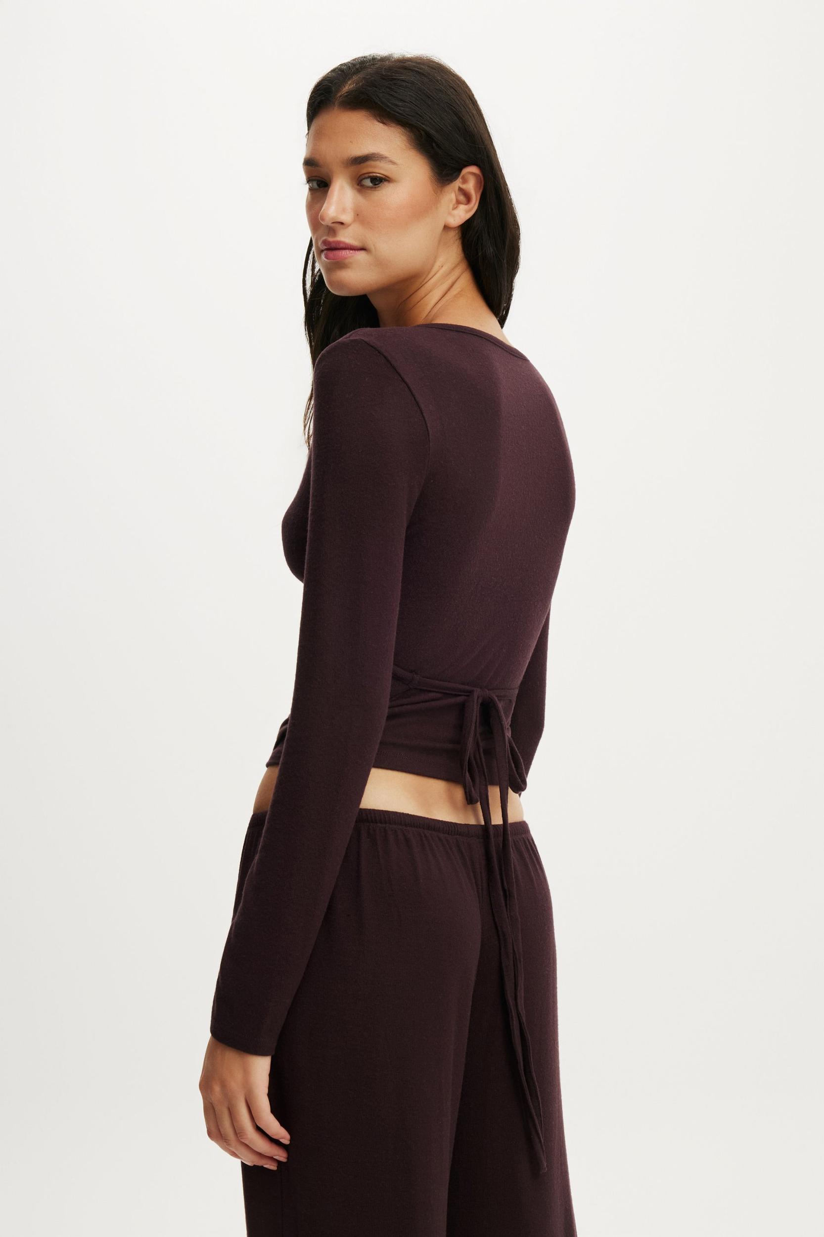 Super Soft Wrap Long Sleeve Top Product Image